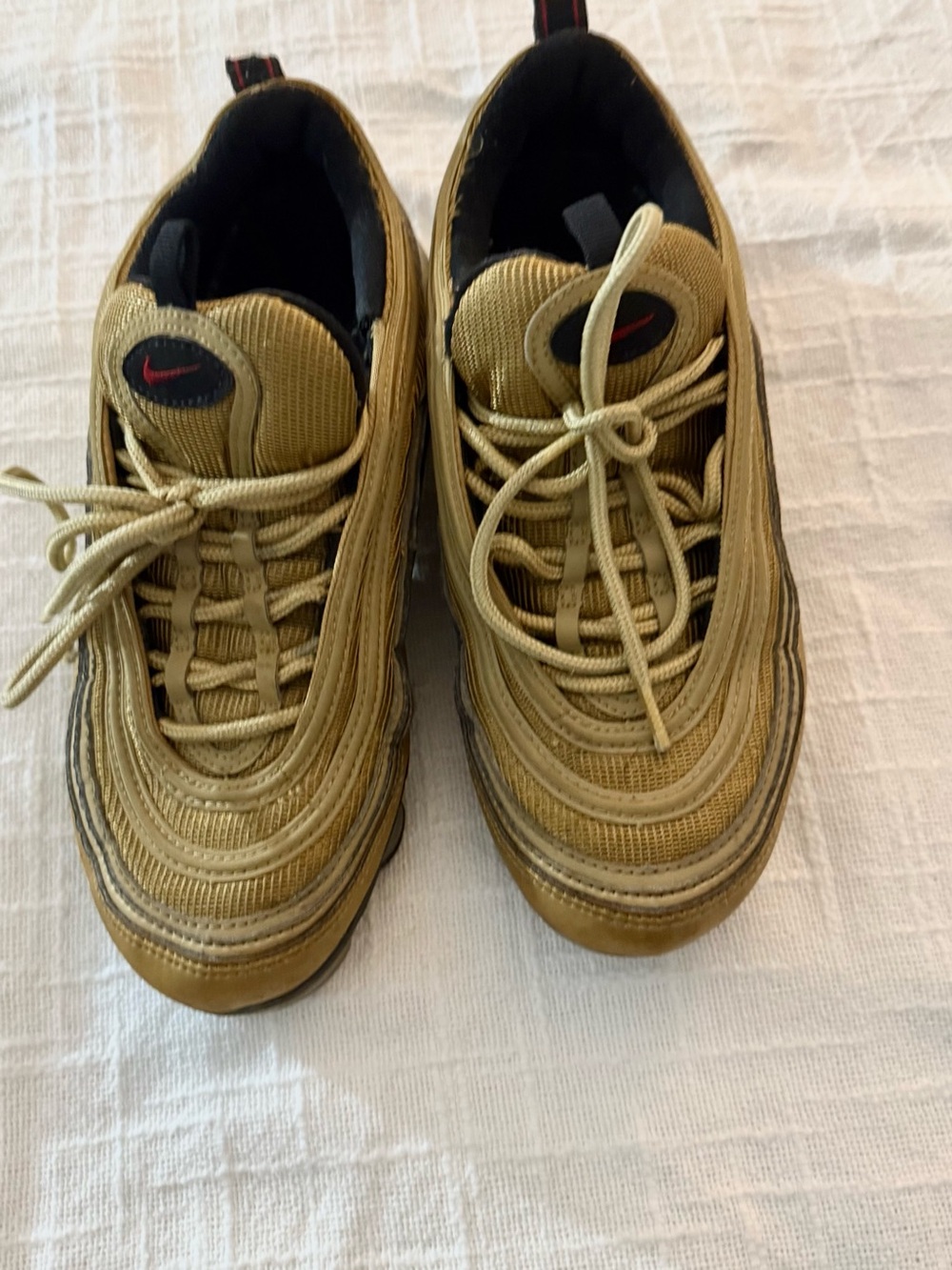 Nike Kids Metallic Gold Low-Top Sneakers